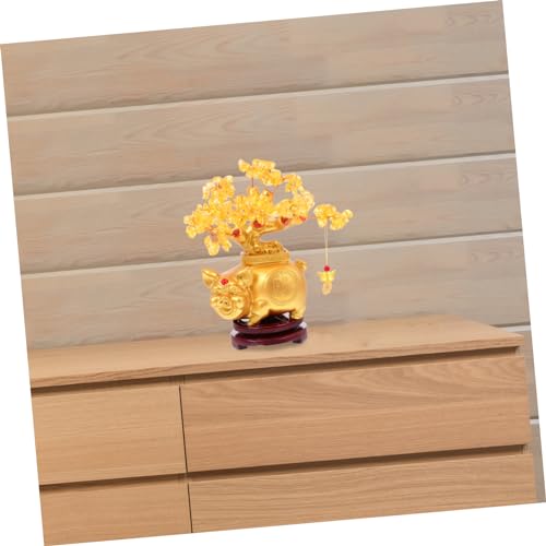 Arbre de fortune bonsaï déco en pierres de quartz pour table - 4
