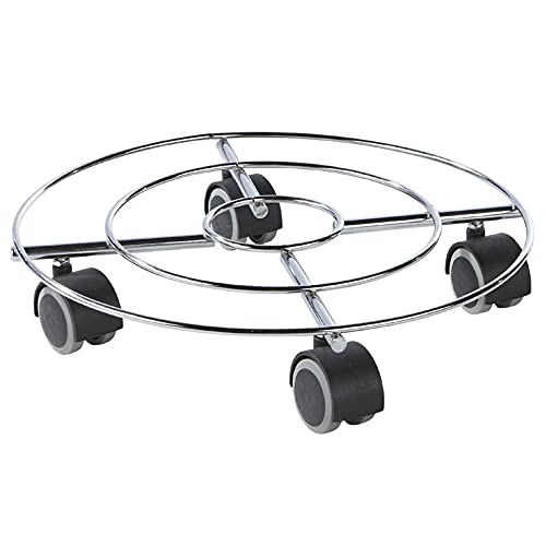 dasmöbelwerk Pflanzenroller Blumenroller Kübelroller aus Metall Innenbereich Multi Roller 50 kg Tragkraft Ø 30 oder 35 cm (Ø 30cm 7765) Cover