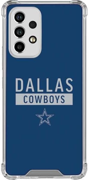 Skinit Clear Phone Case Compatible with Galaxy A53 5G - Officially Licensed NFL Dallas Cowboys Blue Performance Series Design
