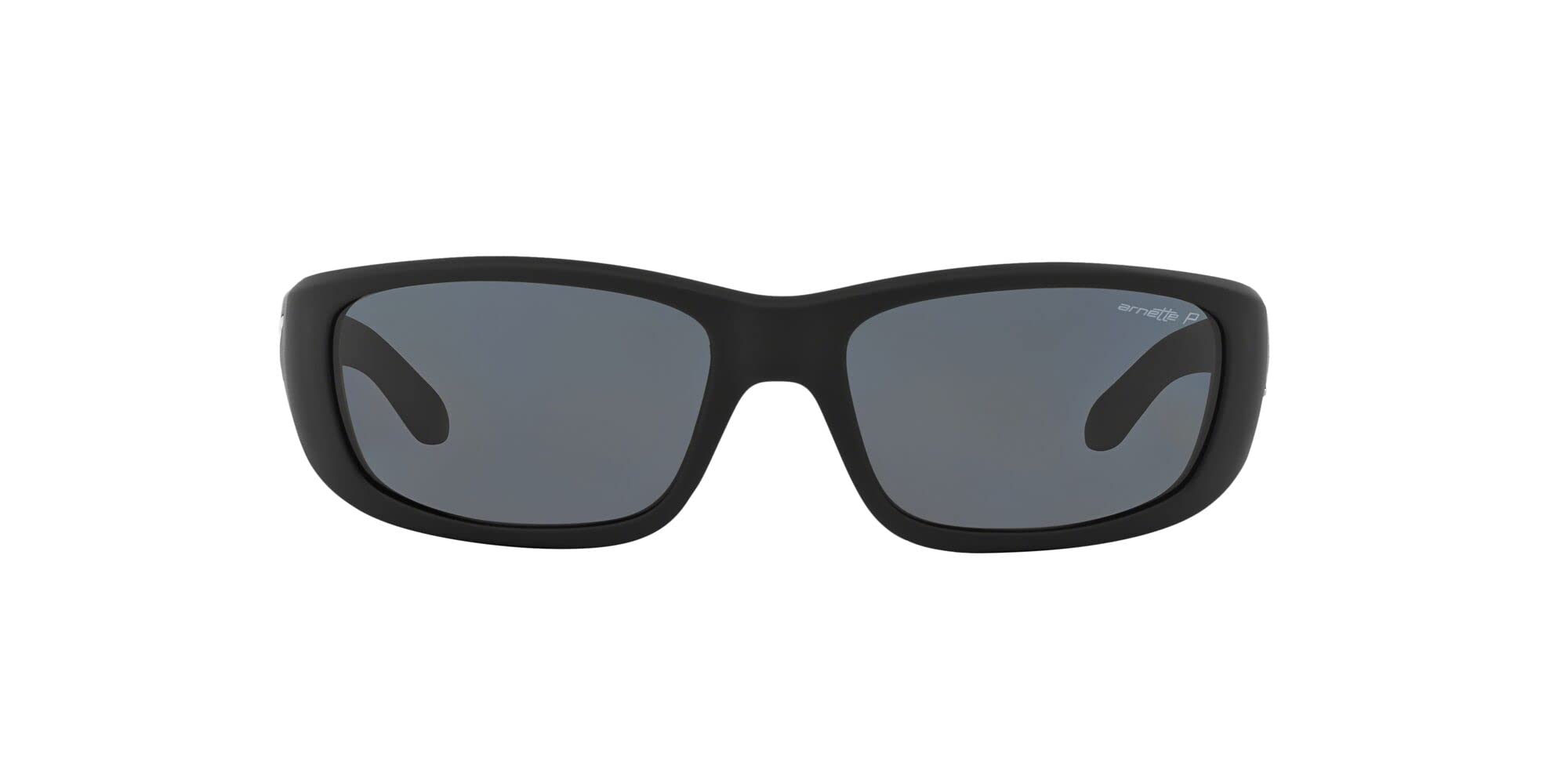 Arnette Mens AN4178 Quick Draw Wrap Sunglasses, Fuzzy Black/Grey Polarized, 59 mm