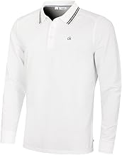 Calvin Klein Mens 2025 Campus Long Sleeve Stretch Tipped Polo Shirt