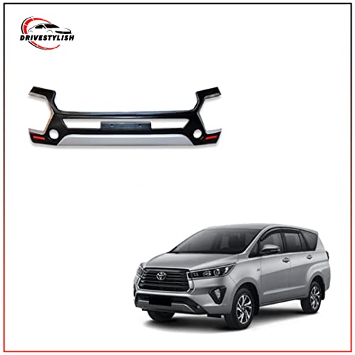Image of Acrylonitrile Butadiene Styrene (ABS) Front & Rear Bumper Protector Guard for Toyota Innova Crysta 2021