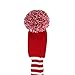 Scott Edward Multi-Style Optional Individualized Knit Golf Club Head Covers Set of 4, Fit for Driver Wood(460cc) * 1, Fairway Wood * 2, and Hybrid(UT) * 1, for Male/Female Golfers (Crimson Red)