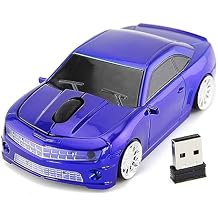 Buachois Wireless Computer Mouse, 2.4G Sport Car Shaped High Accuracy Sensor Computer Mouse, Plug and Play PC Mouse for LaptopPurple