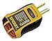 Sperry Instruments GFI6302 GFCI Outlet / Receptacle Tester, Standard 120V AC Outlets, 7 Visual Indication / Wiring Legend, Home & Professional Use, Yellow & Black