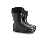 Agritrade AK Thermal Insulated Lightweight Durable EVA Wellies Men Wellingtons Rain Boots Non-Slip Soles Hunting Fishing Farm Work - Black (9.5 UK, 9.5)