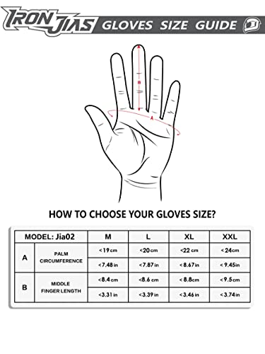 Iron Jia's Motorcycle Gloves For Men And Women - Motorbike Powersports Racing Gloves With Hard Knuckle Touchscreen For Bmx Atv Mtb Riding #TOP5