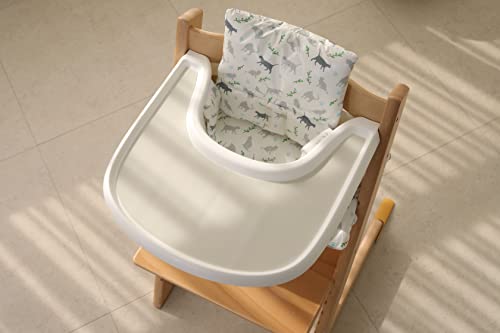 Gembebe Silicone Tray Placemat Compatible With Stokke Tripp Trapp High Chair Tray | Silicone Resistant High Chair Placemat | Lightweight | Dishwasher Safe| Easy To Clean (Light Grey) #TOP6