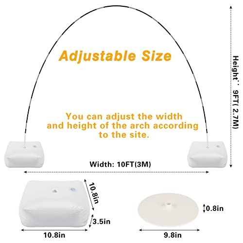 Rubfac SERONLINE2021011101 Balloon Arch Kit, 10Ft Wide Adjustable Balloon Arch Stand thumb #2