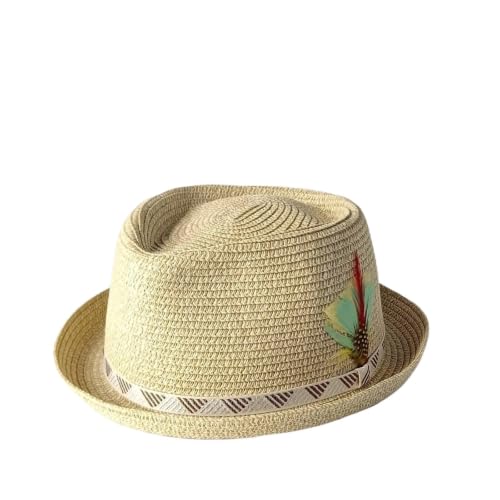 Chapeau Fedora en paille respirante contre la chaleur du soleil