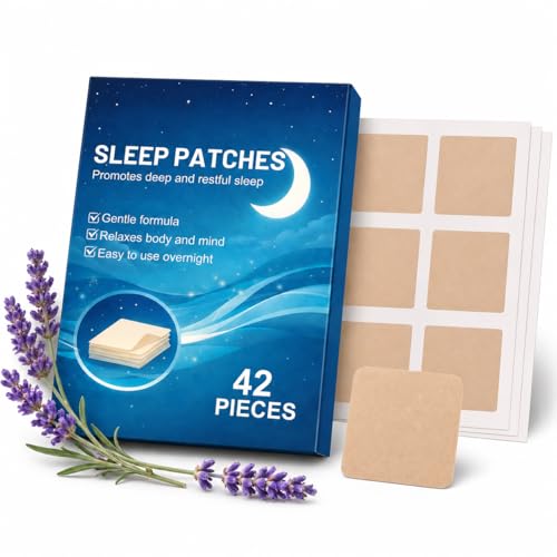 Durchschlafen Pflaster Schlafpflaster zum Durchschlafen - Sleep Patches für Erwachsene Schlafmittel zur Förderung von Schlafqualität für Besser Schlafen und Tiefschlaf Milde Einschlafhilfe