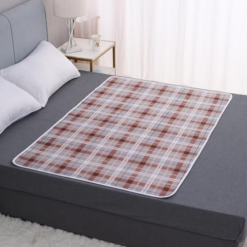 Hearda Empapadores Cama Adultos Lavables, Ultra Absorbente Reutilizable, Empapadores Perros Bebe Anciano, Protector Cama Impermeable, Adecuado para Sofás Sillas de Ruedas (Marrones,180x200cm)