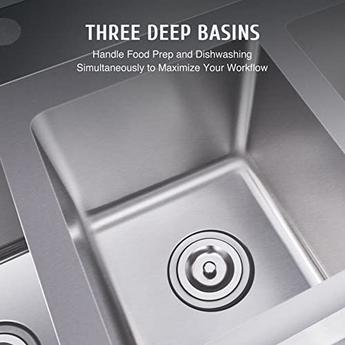 Commercial Stainless Prep Sink Table