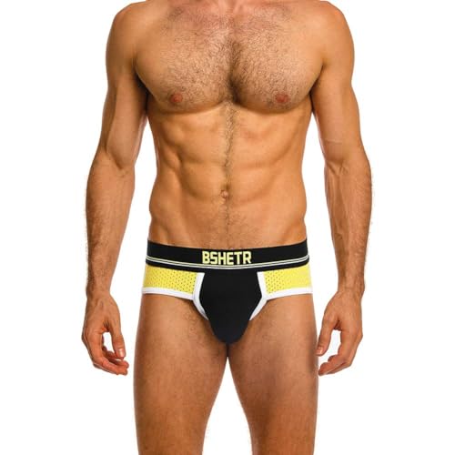 BSHETR Men's Jockstraps Athletic Supporters 5-Pack Ultra Soft Daily Sports Underwear4