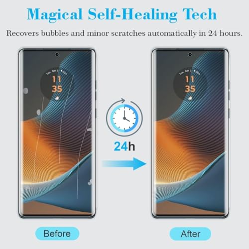 Image of Anti Glare Matte TPU hydrogel Edge to Edge Unbreakable Membrane Screen Protector Guard Compatible For iQOO 12, 13 and Z7 Pro (6.7 Inch) Easy Installation | Support Fingerprint | Edge to Edge