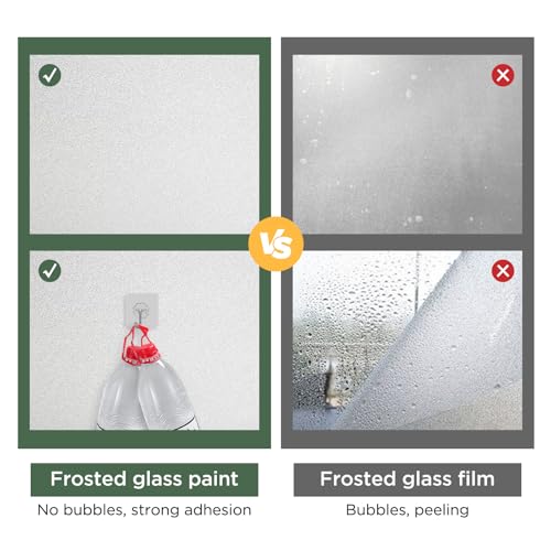 SPRAY PAINT Frosted glass paint for bathroom glass, windows, office glass, anti-peeping frosted paint, DIY Don\'t dirty hands