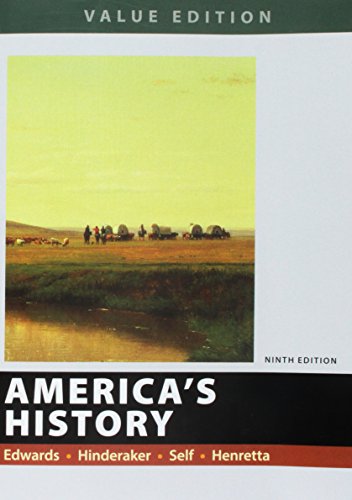 America's History, Value Edition, Combined 1319060625 Book Cover