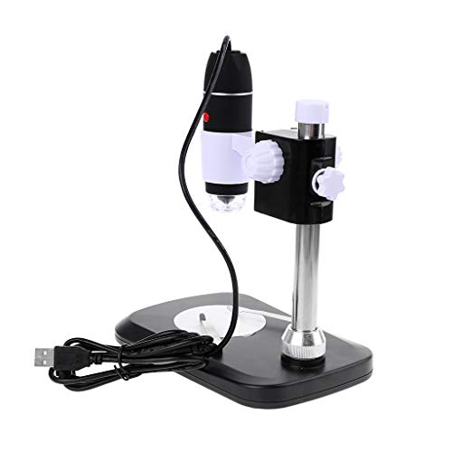 Microscope USB 40-1600X avec réglage hauteur et 8 LED