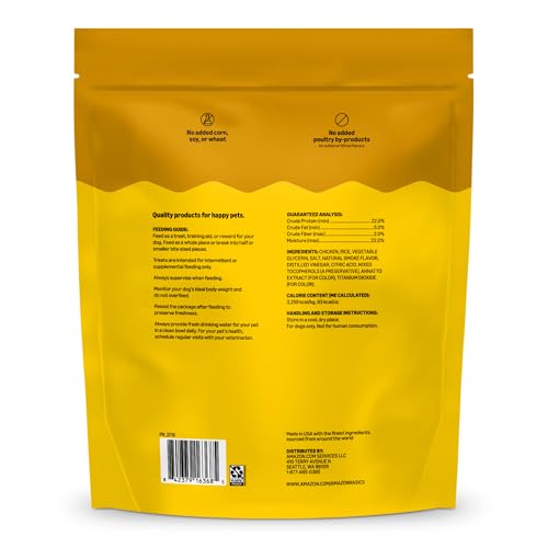 Image of Amazon Basics Dog Treats Chicken and Waffle Bites 24oz (Previously Wag)