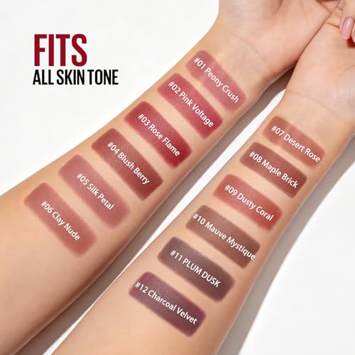 Image of BestLand 6Pcs 2-in-1 Lipstick and Liner Lip Combo Set, Soft Sculpt Nude Collection - Creamy Matte Lip Crayon with Flat Edge Tip, Gradient & Ombre Lip Effect, MLBB Shades, Fuller Looking Lips
