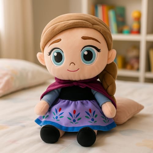 Image of Cute Plush Toy for Kids | | Soft Toys | Birthday Gift for Girls /Wife, Boyfriend /Husband, Soft Toys for Girls, Baby Toy (Random Color) Pack of 1 (Princess Girl Plush Doll Soft Toy (Rando))