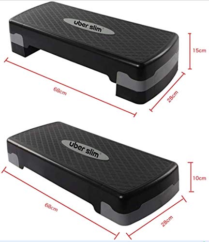 Fitness Aerobic Step with Risers Workout Equipment for Home Workouts Exercise Equipment Home Gym Fitness Accessories Workout Bench Gym Equipment for Home, Step Up Exercise Platform Adjustable