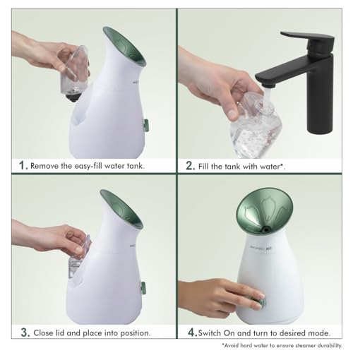 Image of Ikonic Me 3-in-1 Facial Steamer | Nano Ionic Mist Technology | Facial Sauna, Steam Inhaler & Humidifier | Quick Heat-Up | Spill-Proof Lock | Deep Pore Cleansing, Skin Hydration & Steam Inhalation for Nasal Congestion