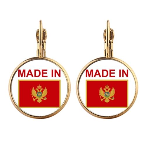 Boucles d'oreilles Monténégro à clip pendantes sans perçage au confort durable