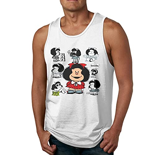 Hdadwy Plincally Mafalda Débardeur pour Homme Confortable Chemise Design Records Débardeurs athlétiques pour Quotidien Cover