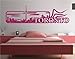 Produktbild Wandtattoo Skyline XXL Toronto Wand Aufkleber Wohnzimmer Kanada Stadt 1M119, Farbe:DunkelRot glanz;Breite:75 cm