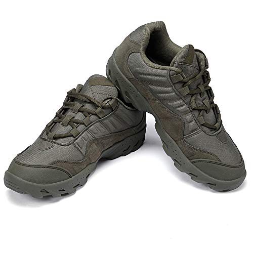 Mannen Lederen Outdoor Wandelschoenen Anti-Slip Laagbouw Trekking Wandelschoenen Militaire Combat Tactische Schoenen - Image 5