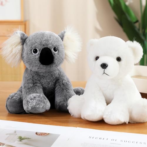 Image of Ditucu Koala Stuffed Animal 8 inch Cute Realistic Plush Toys Ultra Soft Plushies Gifts for Kids Grey