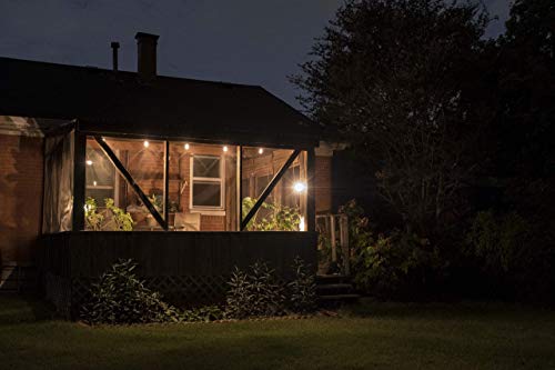 Lights By Night Enbrighten Led Bistro String Lights 48Ft|24 Shatter Lifetime Bulbs,2200K Warmwhite,Weather Resistant,Indoor/Outdoor,Commercial Grade,Perfect For Backyard,Porch,Patio,38357,Black,48 Ft #TOP7