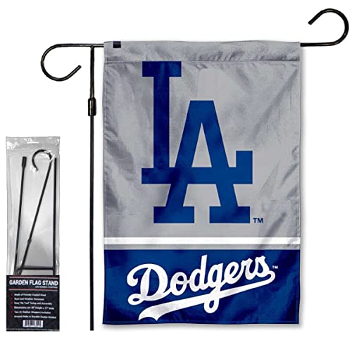 Drapeau de jardin Dodgers résistant au vent avec support stable