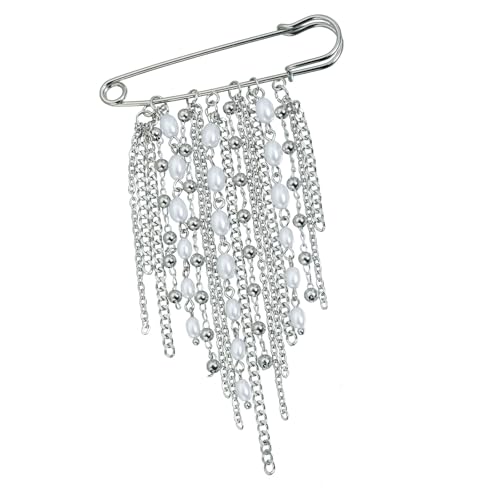 Decorative Fringe Pin 5cm Diameter Lightweight 18g Alloy Waist Cinching Accessory Badge Charm for Various Styles Tassels Brooch