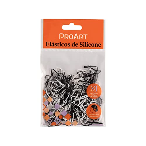 Proart - Elasticos Es10B Silicone P Preto/Branco C/200