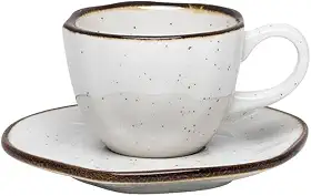 Conjunto de 6 Xícaras de cafezinho pequenas 75 ml com pires Ryo Maresias.