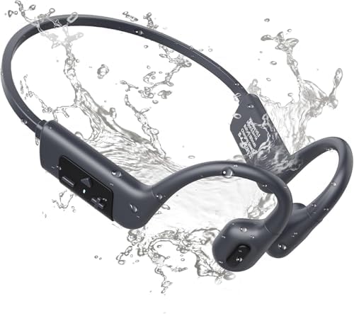 MONODEAL Casque Conduction Osseuse Natation, Ecouteur Waterproof ...