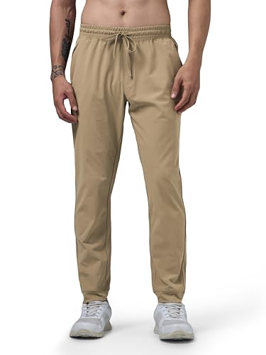 Image of TECHNOSPORT Men's Regular Fit Solid Jogger Pant with Duracool+ for Training, Running & Gym