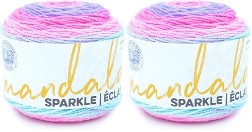 Image of Lion Brand Mandala Sparkle Yarn | Draco | Pack of 2