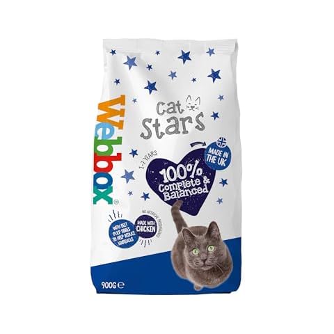 Webbox Cat Stars Dry Food with Chicken Cover