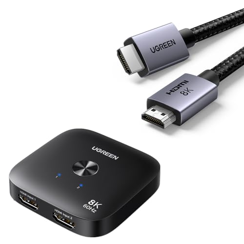 Switch HDMI 2 Entrées UGREEN pour Console et Décodeur sur TV
