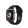 Apple Watch Series 3 (GPS, 38‑mm) – Kast van SpaceGrijs Aluminium Zwart Sportbandje