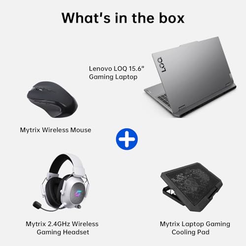Image of Lenovo LOQ RTX 5060 Gaming Laptop, 15.6 inch FHD 144Hz NVIDIA G-Sync Display, AMD Ryzen 7 250, NVIDIA GeForce RTX 5060, 16GB DDR5 RAM, 1TB SSD, 5MP Privacy Camera, Ethernet (RJ45), Backlit KB, Win 11 Pro