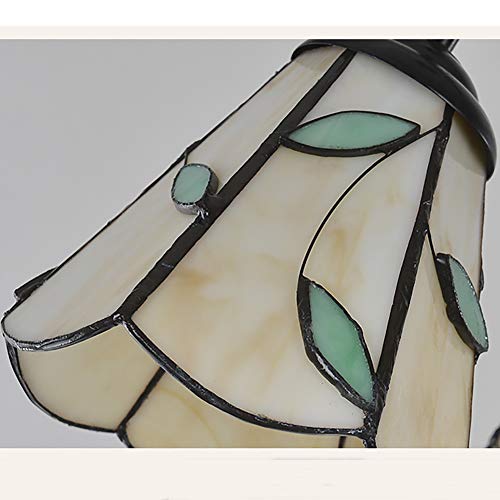 Chandelier retro 3 lumieres en verre teinte et suspension bronze