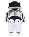 Minetom Otoño Invierno Bebé Niños Niñas Infantil Buzos Equipar Recién Nacido Espesar Mameluco Monos Caricatura Trajes Pingüino 5-6 Meses (68)