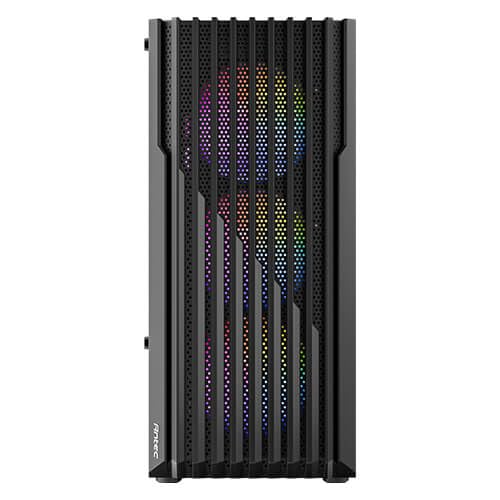 Image of Antec AX22 Elite Mid-Tower Case - Black | Supports ATX, M-ATX, ITX | 3 x 120mm Fixed RGB Fans & 1 x 120mm RGB Rear Fan | Tempered Glass | Support 240mm Radiator | Max GPU Length 295mm