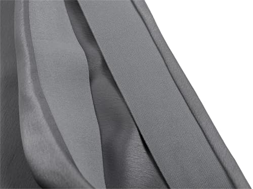 Womens Satin Silk High Waist Slit Midi Skirt Elastic Waistband Midi Skirts4