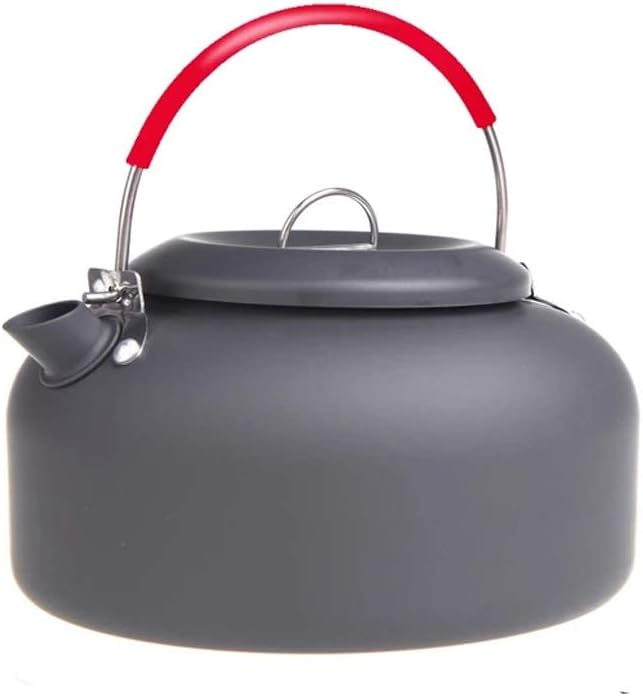 1.4L Outdoor Kettle Tea Pot Coffee Pot Kettle Water Teapot Portable Camping Picnic Hiking Cookware Aluminum Alloy