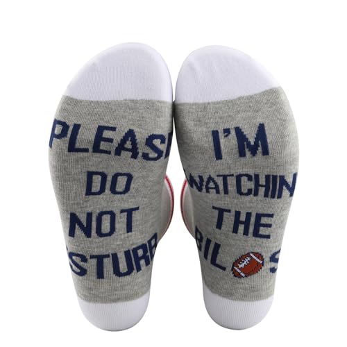 TSOTMO 2 Pairs Us Football Socks Please Do Not Disturb I’m Watching The B Socks Gift For Football Fans2